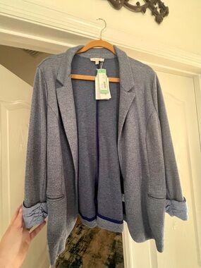 Light Blue Women's Open-Front Blazer Jacket—NWT!  StitchFix exclusive design.